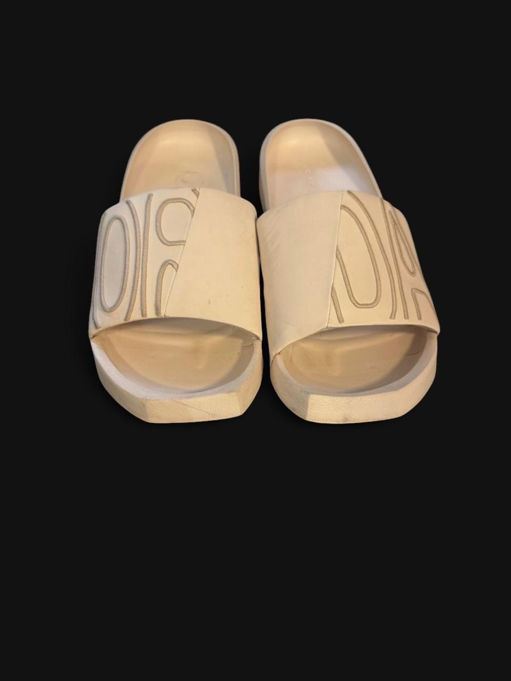 Ivory air Jordan slides